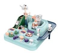 Vistnale Puzzle Track Car Play Set | Pista de Autos, Juguetes de Aventura Carrera ABS City Rescue Playsets con 4 Mini Autos Juegos educativos preescolares para niños y niñas de más de 3 años