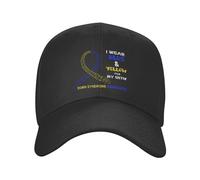 Visto De Azul Y Amarillo por Mi Hermana. Concientización sobre El Síndrome De Down. Mujer Hombre Snapback Cap Secado Rápido Gorras Hip Hop Suave Gorra De Béisbol para Verano Deporte Senderismo