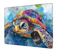 Vistoso Alfombrilla Raton Gaming 200x150x3mm, Alfombrilla Escritorio Tortuga Mouse Pad con Base Goma Antideslizante, con Bordes cosidos, Superficie Impermeable, para Oficina PC Tapete Rato H0-388
