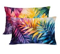 Vistoso Funda Almohada 70x40 Planta Fundas Almohadas 70x40 Pack 2 Protector Almohadas Cierre con Cremallera Funda Cojin Súper Suave Almohada Cervicales y Cuello, para Hogar Halloween Decoracion G - 23