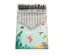Vistoso Kalimba 17 Teclas Piano de Pulgar con Instrucciones de Estudio y Martillo de Afinación, Hearda Instrumento Musical Portátil Un Regalo para Niños Adultos Principiantes (Cometa de águila)