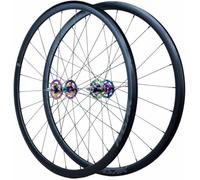 Vistoso,Rueda Fija 700C Juego De Ruedas con Buje De Tornillo 9.5X100mm/9.5X120mm Eje Sólido, Rosca Flip-Flop (Piñón Libre Y Fijo), 2 Rodamientos Sellados