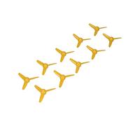 Vistreck 10 Piezas de Hélice de Plástico 3 Palas 70 Mm para Barcos y Automóviles RC - Accesorios Juguete (Amarillo)