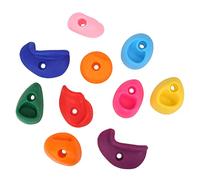 Vistreck 10 Presas de Escalada en Roca Grandes, Multicolores, Agarre Exterior para Paredes de Roca (Paquete 10 tamaño Mediano.)