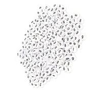 Vistreck 500 Cuentas Acrílicas para Manualidades de Joyería DIY, Accesorios de Cuentas Número 0-9 para Proyectos Hechos a Mano
