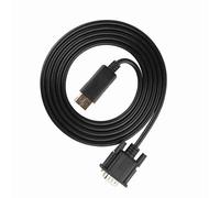 Vistreck Adaptador de Cable DisplayPort 1080P a VGA de 1,8 M para PC Portátil - Vídeo y Audio Alta Definición Chapados en Oro