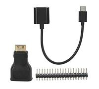 Vistreck Adaptador Mini HD a HD y Micro USB a USB Hembra 3 en 1 Kit de Expansión para RAS Erry Pi