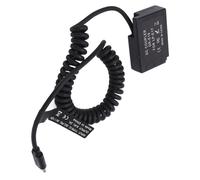 Vistreck Batería Ficticia de Decodificación Completa Tipo C LPE17 para Cámaras M3 M5 M6 - Adaptador de Corriente y Acoplador CC