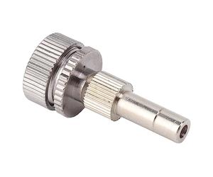 Vistreck Boquilla Boquilla de Nebulización en Forma de Abanico con Conector Rápido Latón 6 Mm para Sistemas Enfriamiento Efectivos