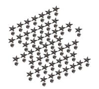 Vistreck Botón del Perno Prisionero de los Artes del Remache de la Forma Estrella para la Ropa los Bolsos Zapatos, Juego Remache Aleación Cinc 50 (Gris)