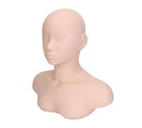 Vistreck Cabeza de maniquí de Entrenamiento con hombros: Modelo Suave y Versátil para Entrenamiento Belleza, Acupuntura y Masajes