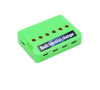 Vistreck Cargador de Batería de Litio RC 3,7 V para Aviones : Cargue 6 Baterías Simultáneamente, X5HW, X5A-1, X5HC, X15, X21 y Más