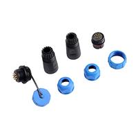 Vistreck Conector de Enchufe de Aviación Plástico Resistente Al Agua SP21 IP68 2 Pines para Uso en Exteriores (12 pines)