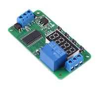 Vistreck Controlador de relé de Retardo Multifunción 1 Canal 12 V con Funciones Temporizador para Control Energía