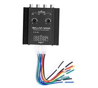 Vistreck Convertidor de Impedancia de Audio 12 V y 4 Canales Alta a Baja para Estéreo Automóvil - Filtro Frecuencia Altavoz Línea