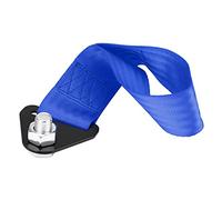 Vistreck Correa de Remolque Universal para Coche de Carreras, Cuerda Remolque para Gancho Parachoques Delantero/Trasero, Opciones Rojas, Negras y Azules (Azul)