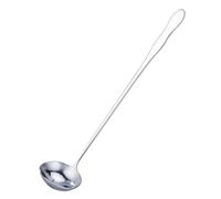 Vistreck Cuchara Mezcladora de Largo de Acero Inoxidable, Cabeza Redonda Pequeña para Sopa