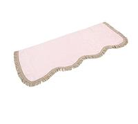 Vistreck Funda Antipolvo para Piano de Terciopelo Dorado de 88 Teclas con Decoración borlas: Protección Lujosa para su Teclado (Rosa)