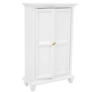 Vistreck Gabinete de Madera Vintage en Miniatura para Casa de Muñecas 1:12, Librería Elegante para Muebles Dormitorio, Decoración Exquisita Casa Muñecas