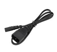 Vistreck IEC320 C14 Macho A C7 Hembra Cable de Alimentación Cable Adaptador de 1 M para Computadora Portátil, Lámpara, Altavoz |250 V, 2,5 A - 10 Nominal