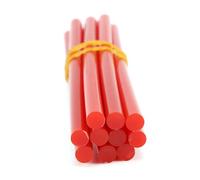 Vistreck Juego De 10 Uds. De Barras Pegamento Termofusible Colores 7x150mm para Pistola Pegamento Pequeña Potencia 20W, Opciones en Rojo, Verde, Azul, Amarillo, Negro y Morado (Rojo)