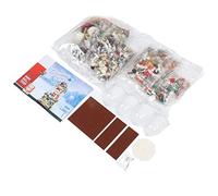 Vistreck Juego de Bloques de Casa Navideña para Niños 843 Piezas: Kit Construcción para Juego Creativo, Coordinación Ojo-Mano y Desarrollo Cerebral