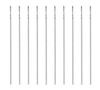 Vistreck Juego de Brocas Helicoidales de 10 Piezas 0,3 Mm para Hacer Joyas Perlas - Herramientas Acero Alta Velocidad con Estuche Almacenamiento