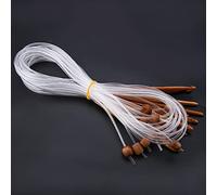 Vistreck Juego de Ganchos de Ganchillo Afganos bambú Carbonizado, 12 Uds., con Cable para Tejer y Tejer