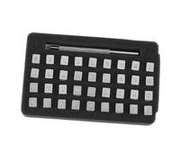 Vistreck Juego de Herramientas de Punzonado con Estampado Cuero y Números Letras Acero, 36 Uds., para Impresión Artesanal, Opciones 3mm y 6mm (3mm)
