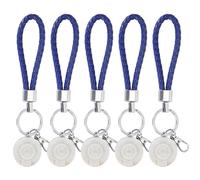 Vistreck Juego de Llaveros de Ojo Azul 5 uds., Joyería Colgante Amuleto Turco para Buena Suerte y Protección