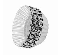 Vistreck Juego de Moldes de Aluminio para Tarta Huevo, Herramientas para Hornear 70mm Tarta y Pastelería, Utensilios Hornear Desechables una Fácil Limpieza, 10 Uds.