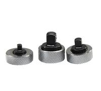 Vistreck Juego de Trinquete de Dedo 3 piezas: Mini Llave Palma Reversible 1/4, 3/8, 1/2 pulg. para Espacios Reducidos