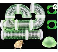 Vistreck Juego de Tubos para hámster: Vía de Túnel Conexión Transparente para Bricolaje Hámsteres y Ratas (Verde 40 Libras #72)