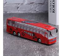 Vistreck Juguete Modelo de Autobús de Tránsito Aleación a Escala 1:50 con Luz y Música para Niños - Rojo (Roja)