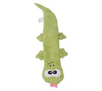Vistreck Juguete para Perros con Forma de Lagarto Chillón, Juguete Masticable de Felpa para la Salud, Alivio la Ansiedad y Diversión en el Tiempo Juego (Verde)