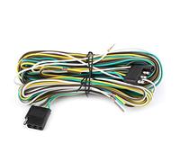 Vistreck Kit de Extensión de Arnés Cableado para Remolque, 36 Pies, 4 Cables, 4 Planos con Enchufe Macho Hembra para Barcos y Remolques