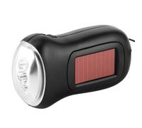 Vistreck Linterna Recargable Accionada Solar de la Manivela LED para la Leva, Antorcha de MES Emergencia