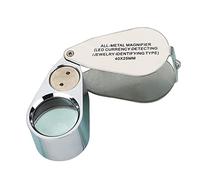 Vistreck Lupa de Mano para Joyería LED 40X - Lupa Portátil para Evaluación e Identificación