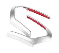 Vistreck Marco Embellecedor para Cubierta de Volante, 2 uds., para MSport F20 F22 F30 F32 F10 F06 F15 F16, Elegante Diseño de Fibra Carbono (Cromado)