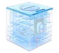 Vistreck Mini Money Box Maze, Divertido Desafío Cerebral para Niños (Blue) | Diseño creativo, juego de laberinto único para niños, perfecto para ahorrar monedas y dinero en efectivo.