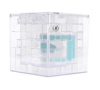Vistreck Mini Money Box Maze, Divertido Desafío Cerebral para Niños (White) | Diseño creativo, juego de laberinto único para niños, perfecto para ahorrar monedas y dinero en efectivo.
