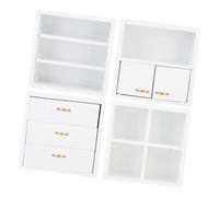 Vistreck Mini Mueble de Madera Blanca 1:12 para Casa de Muñecas, Sala Estar y Dormitorio (Blanca)
