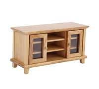 Vistreck Mini Mueble de TV de Madera para Casa Muñecas a Escala 1:12 - Muebles Blancos para Casa Muñecas Niños (1)