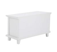 Vistreck Mini Mueble de TV de Madera para Casa Muñecas a Escala 1:12 - Muebles Blancos para Casa Muñecas Niños (Blanca)