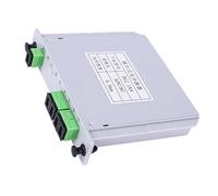 Vistreck Módulo Divisor de Fibra PLC Monomodo SC, Divisor óptico de Hoja 1X4 para Aplicaciones Domésticas y LAN