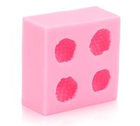 Vistreck Molde de Silicona de fresa: Silicona Multiusos Grado Alimenticio para Chocolate, Dulces, Fondant y Más (Rosa)