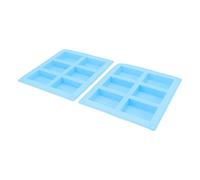 Vistreck Molde de Silicona para Hornear, Hacer Jabones, Magdalenas y Pasteles, Flexible y Resistente Al Calor, 2 uds. (Azul)