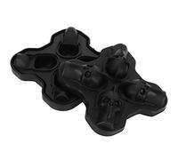 Vistreck Molde para Bandeja de Hielo con Forma de Calavera 4 Rejillas, Silicona Grado Alimenticio para Bebidas y Postres Divertidos Verano
