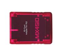 Vistreck MX4SIO SIO2 Adaptador de Tarjeta de Micro Almacenamiento para - Lector Tarjetas Hecho a Mano para Consola Fat (Roja Transparente)