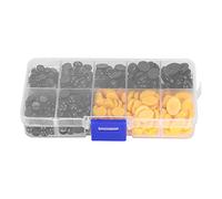 Vistreck Ojos y Narices de Plástico para Muñecas DIY, Set de 580 Piezas | Los osos de peluche, las artesanías de títeres y los juguetes de bricolaje, los ojos y narices de plástico brindan
